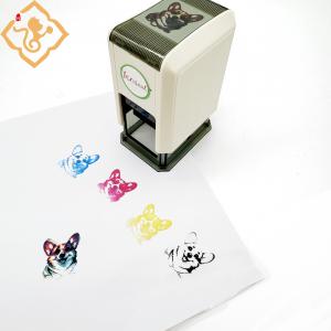 New design rubber flash stamp colorful multi color stamp